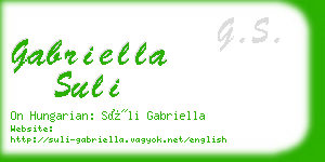 gabriella suli business card